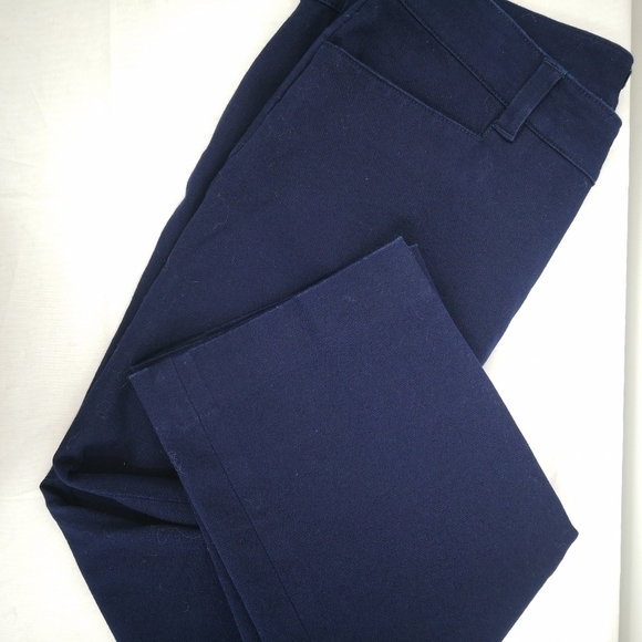 Lauren Ralph Lauren 4 Adelle Navy Blue Stetch Formal Dress Pants Green Tag - Picture 8 of 8